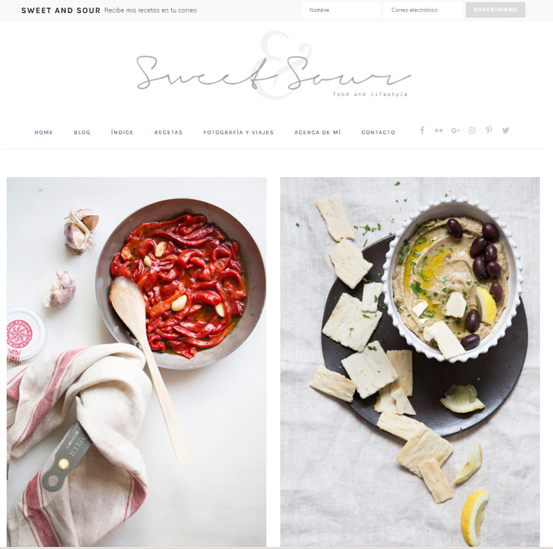 Creación de página Web para Sweet and Sour